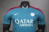 24/25 PSG Paris Green Training Clothes Player 1:1 Quality Soccer Jersey