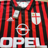 1999/2000  AC Milan Home Fans 1:1 Retro Soccer Jersey