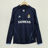 Real Madrid Away Long Sleeve Retro 1:1 Quality  Soccer Jersey 2005/2006