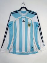 2006/2007 Argentina Home Long Sleeve Retro1:1 Quality Soccer Jersey