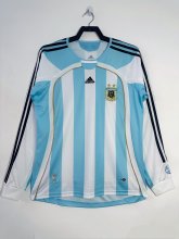 2006/2007 Argentina Home Long Sleeve Retro1:1 Quality Soccer Jersey