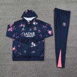 Paris Hooded long sleeved Blue 1:1 Training suit 24/25