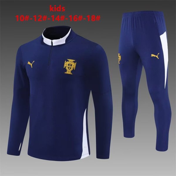 Portugal Royal Blue Kids 1:1 Quality Training Jersey 25/26