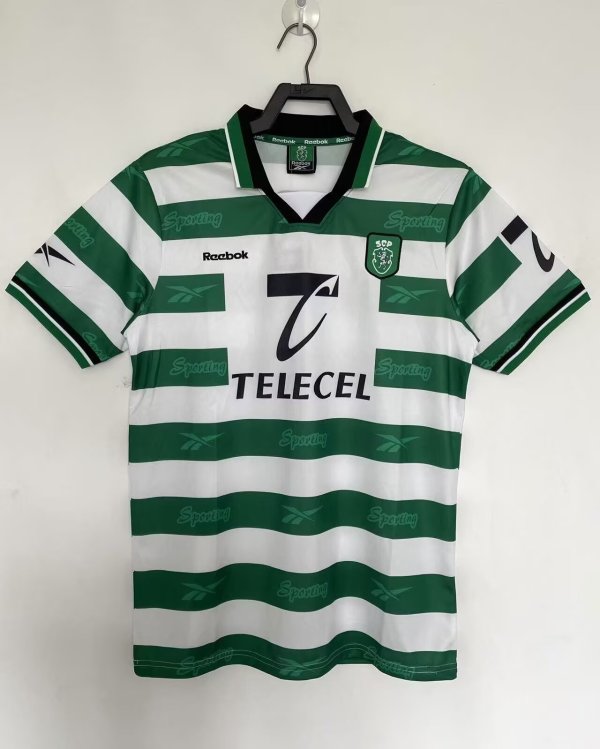 Sporting Lisbon Home 1:1 Quality Retro Soccer Jersey 1999/2000