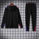 Barcelona Hooded  Long Sleeved Black 1:1 Training suit 24/25