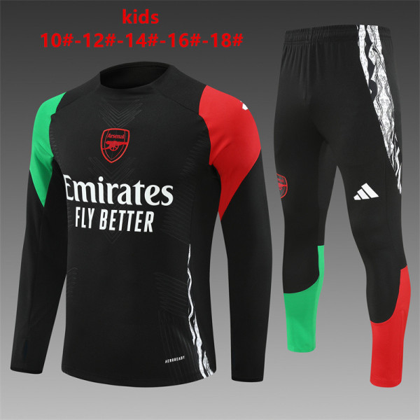 Arsenal Kids Black Player 1:1 Quality Training Jersey 24/25