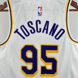 Lakers TOSCANO #95 White 1:1 Quality NBA Jersey 24/25