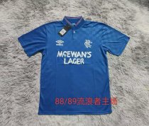 Rangers Home Retro Fans 1:1 Quality Soccer Jersey 1988/1989 Rangers Home Retro Fans 1:1 Quality Soccer Jersey 1988/1989