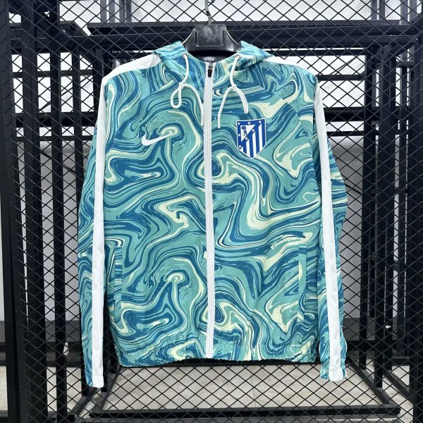 25/26 Atletico Madrid Hooded waterproof Windbreaker