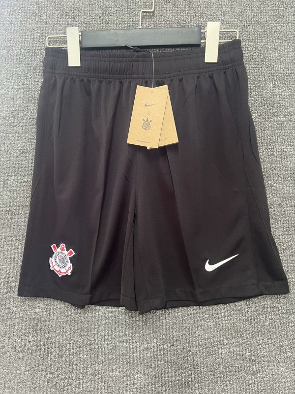 Corinthians Away Black Shorts 24/25