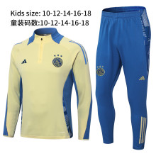Ajax Kids Yellow 1:1 Quality Training Jersey 24/25