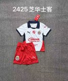 Chivas Away Kids Kits 1:1 Quality Soccer Jersey 24/25