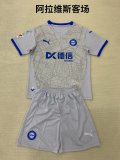 Deportivo Alavés  Away Kids Kits 1:1 Quality  Soccer Jersey 24/25
