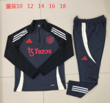 Manchester United Kids Dark Grey 1:1 Quality Training Jersey 24/25