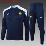France Training Royal Blue 1:1 Quality Training Jersey 24/25