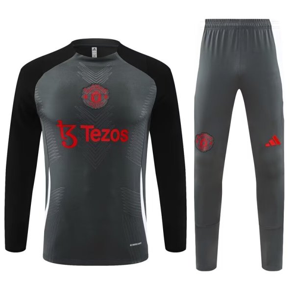 Manchester United Dark Grey Player 1:1 Quality Training Jersey 24/25