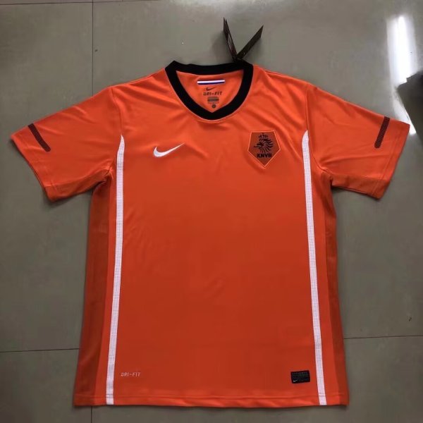 Netherlands Home Fans 1:1 Quality Retro Soccer Jersey 2010