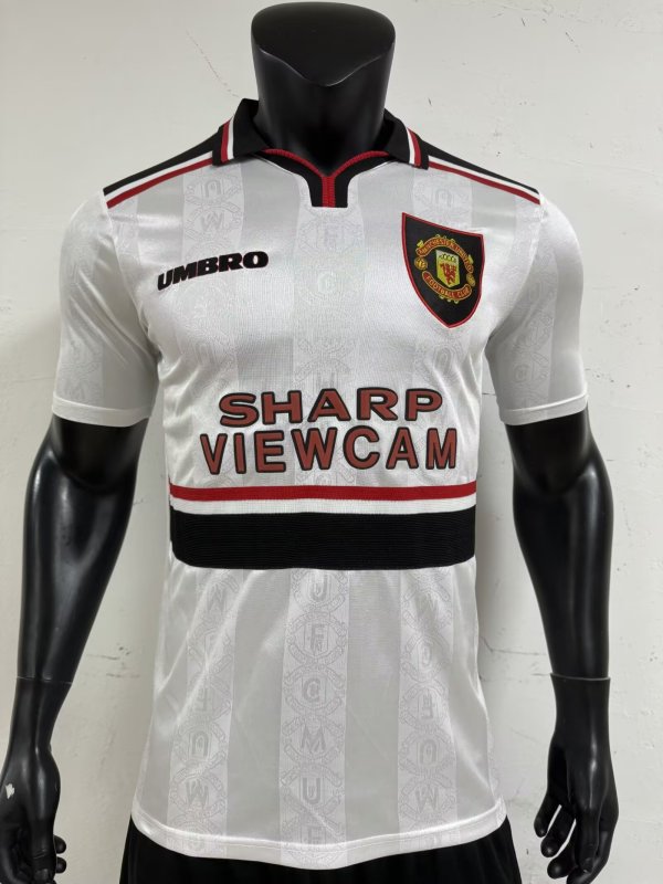 Manchester United Away Player 1:1 Quality Retro Soccer Jersey 1998/1999