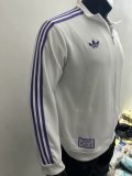 Real Madrid White Jacket Tracksuit Retro Player 1:1 Quality 24/25