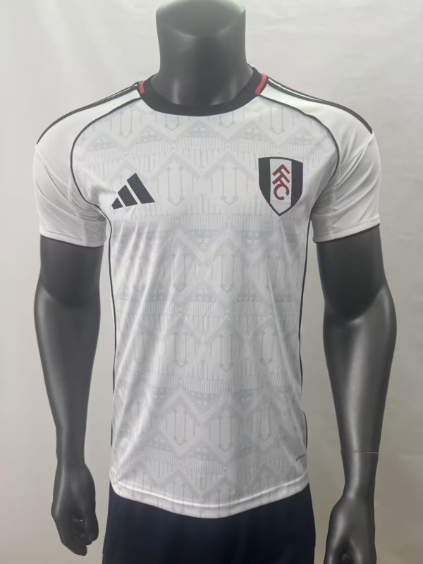 Fulham Home White Fans 1:1 Quality Soccer Jersey 25/26