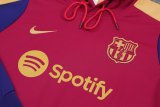 Barcelona Hooded Long Sleeved Red 1:1 Training suit 24/25