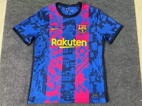 Barcelona Third Fans Retro 1:1 Quality Soccer Jersey 21/22