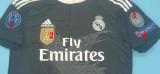 Real Madrid  Away  Black Long Sleeve Player Retro 1:1 Quality Soccer Jersey 2014/2015