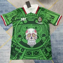 Mexico Home  Special Edition Green Fans 1:1 Quality Retro Soccer Jersey 1998