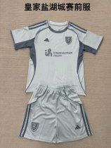 Real Salt Lake  Pre match uniform Kids 1:1 Quality Soccer Jersey 25/26