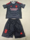 Benfica Away Black Kids Kits 1:1 Quality Soccer Jersey 24/25