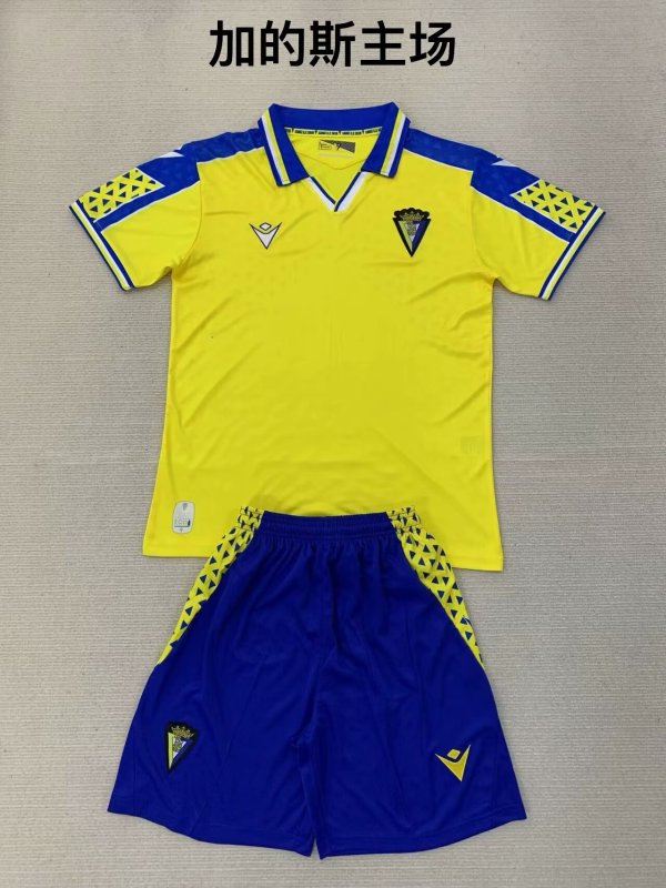 Cadiz Home Kids Kits 1:1 Soccer Jersey 24/25