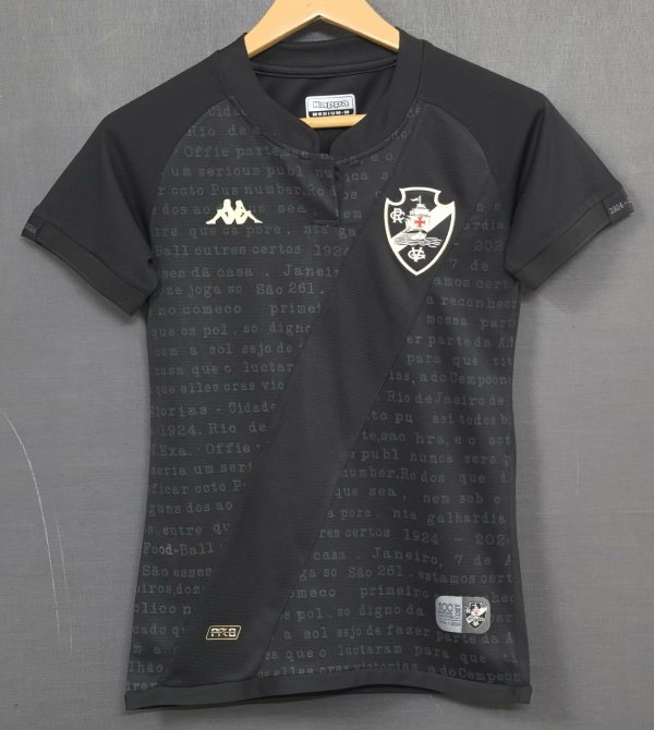 24/25 Da Gama Black Woman's  Fans 1:1 Quality Soccer Jersey
