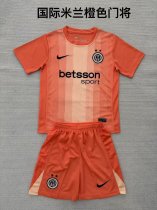 Inter Milan Goalkeeper Kids kits 1:1 Quality Soccer Jersey 25/26