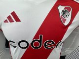River Plate Home Long Sleeve Player 1:1 Quality Soccer Jersey 24/25