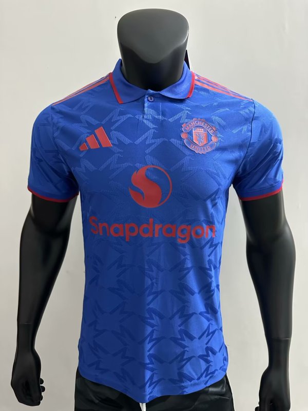 Manchester United Special Edition Blue Player 1:1 Quality Soccer Jersey 25/26