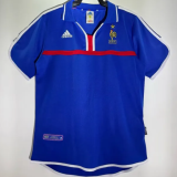 2000 France Home  Blue  Fans  Retro 1:1 Quality  Soccer Jersey