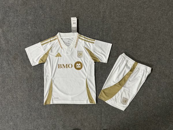 25/26 Los Angeles FC  Away  Kids Kits 1:1 Quality Soccer Jersey