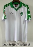 Werder Bremen Away White Fans Retro 1:1 Quality Soccer Jersey 2001（云达不来梅）