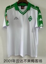Werder Bremen Away White Fans Retro 1:1 Quality Soccer Jersey 2001（云达不来梅）
