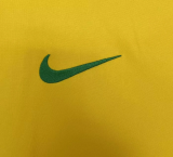 Brazil Home Long Sleeve Fans Retro  1:1 Quality  Soccer Jersey 2002