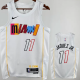Miami Heat JAQUEZ JR. #11 White  City Edition 1:1  Quality NBA Jersey 24/25