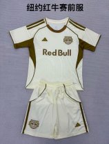 New York Red Bulls Pre match uniform kids 1:1 Quality Soccer Jersey 25/26