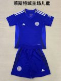 Leicester City  Home Kids Kits 1:1 Soccer Jersey 24/25