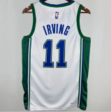 Mavericks IRVING #11 White City Edition 75th  1:1 Quality NBA Jersey 75周年