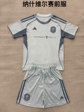 Nashville SC Pre match uniform Kids Kits 1:1 Quality Soccer Jersey 25/26