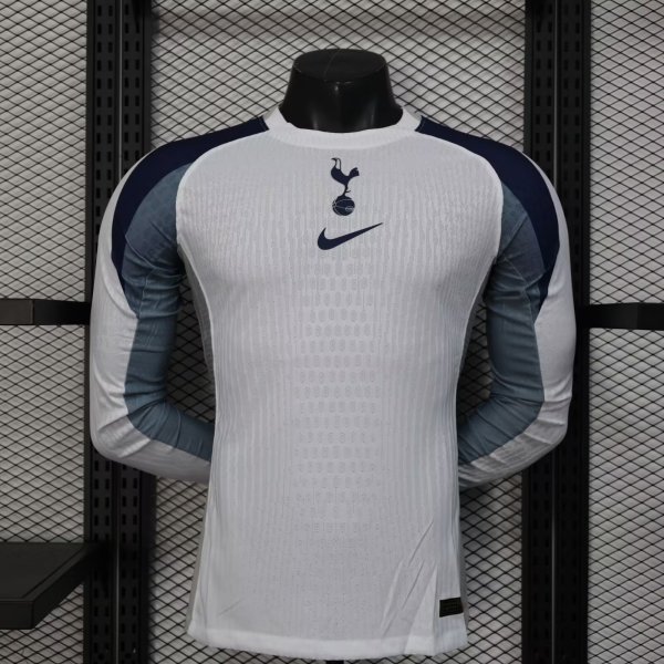 Tottenham Home Long Sleeve Player 1:1 Quality Soccer Jersey 25/26