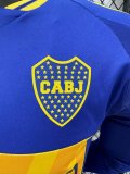 24/25  Boca Home Long Sleeve Player 1:1 Quality Soccer Jersey