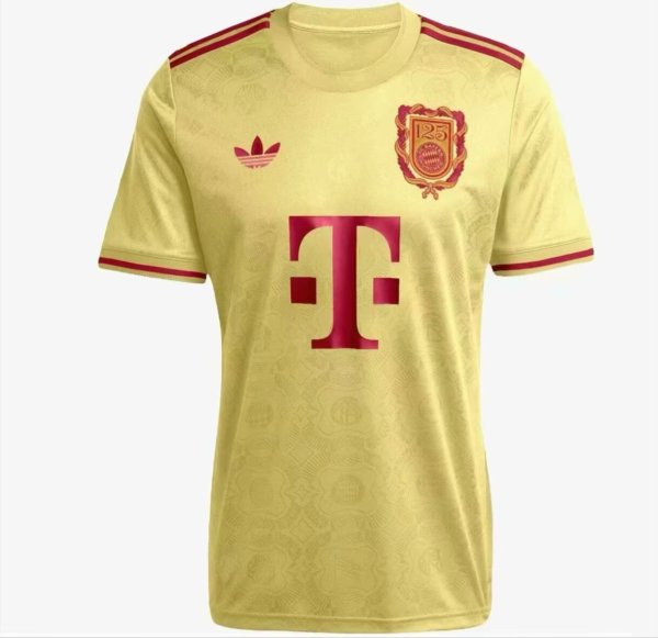 Bayern Munich 125th Anniversary Edition Yellow Player 1:1 Quality Soccer Jersey 25/26