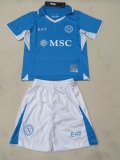 Napoli Home Kids 1:1 Quality Soccer Jersey 24/25