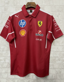 F1 racing suit T-shirt 2025 Ferrari  shirt 1:1 Quality F1 Jerseys